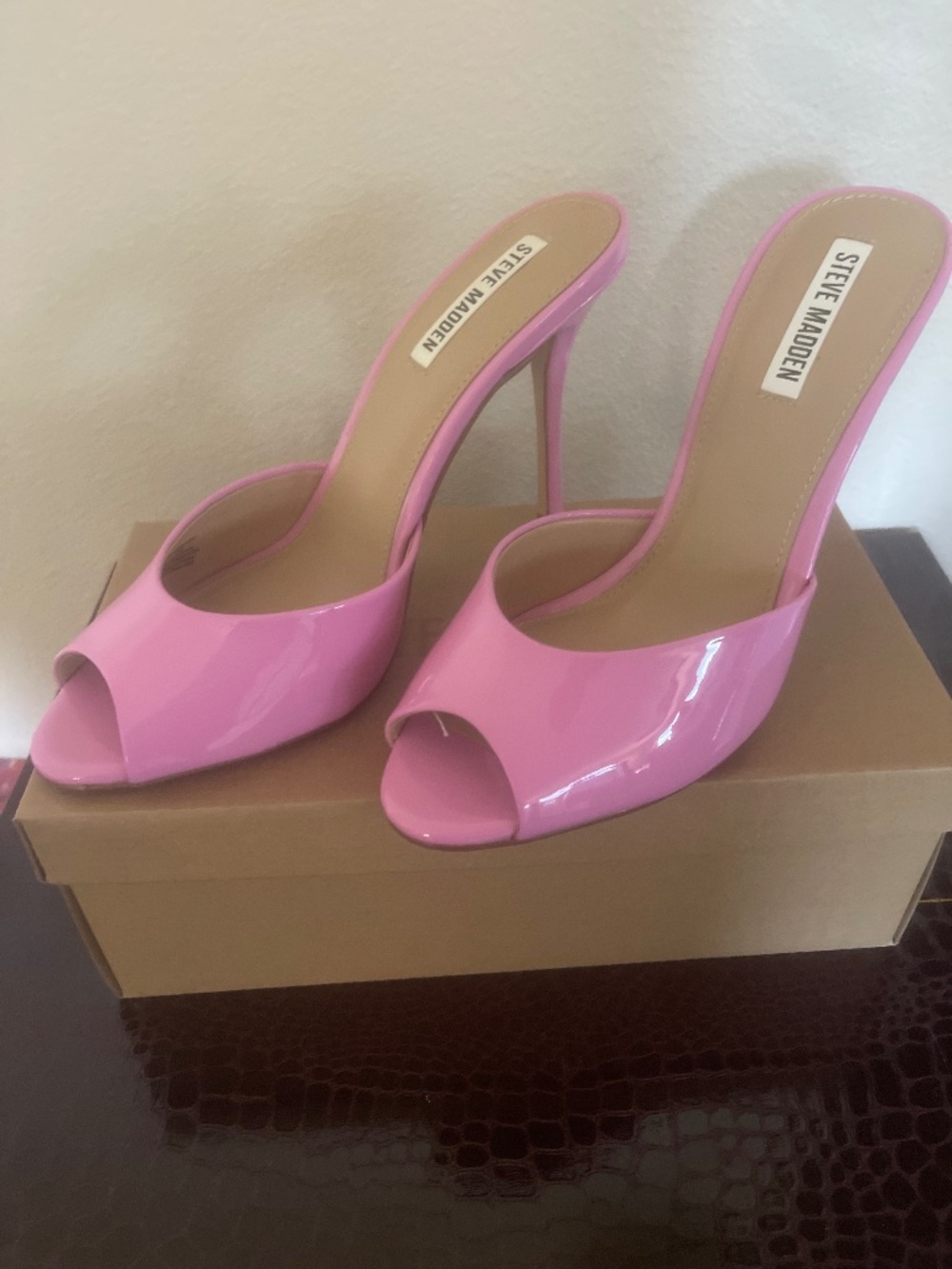 Pink Steve Madden Mules